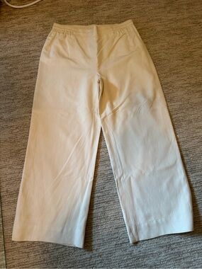 2/$15 PANTS 👖 SALE | Coldwater Creek Cream Wide-Leg Pull-On Pants